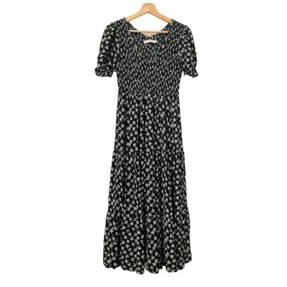 Christy Dawn Brooklyn Black and White Floral Maxi Dress - Picture 2 of 5